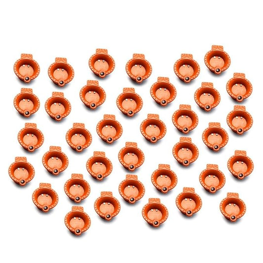 VEROFIVE LED Floating Water Sensor Diyas (Pack of 24)